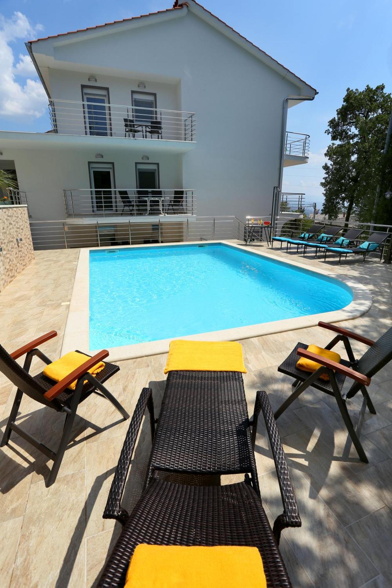 Villa Dragi With Pool, Sauna, & Whirlpool Opatija Zimmer foto